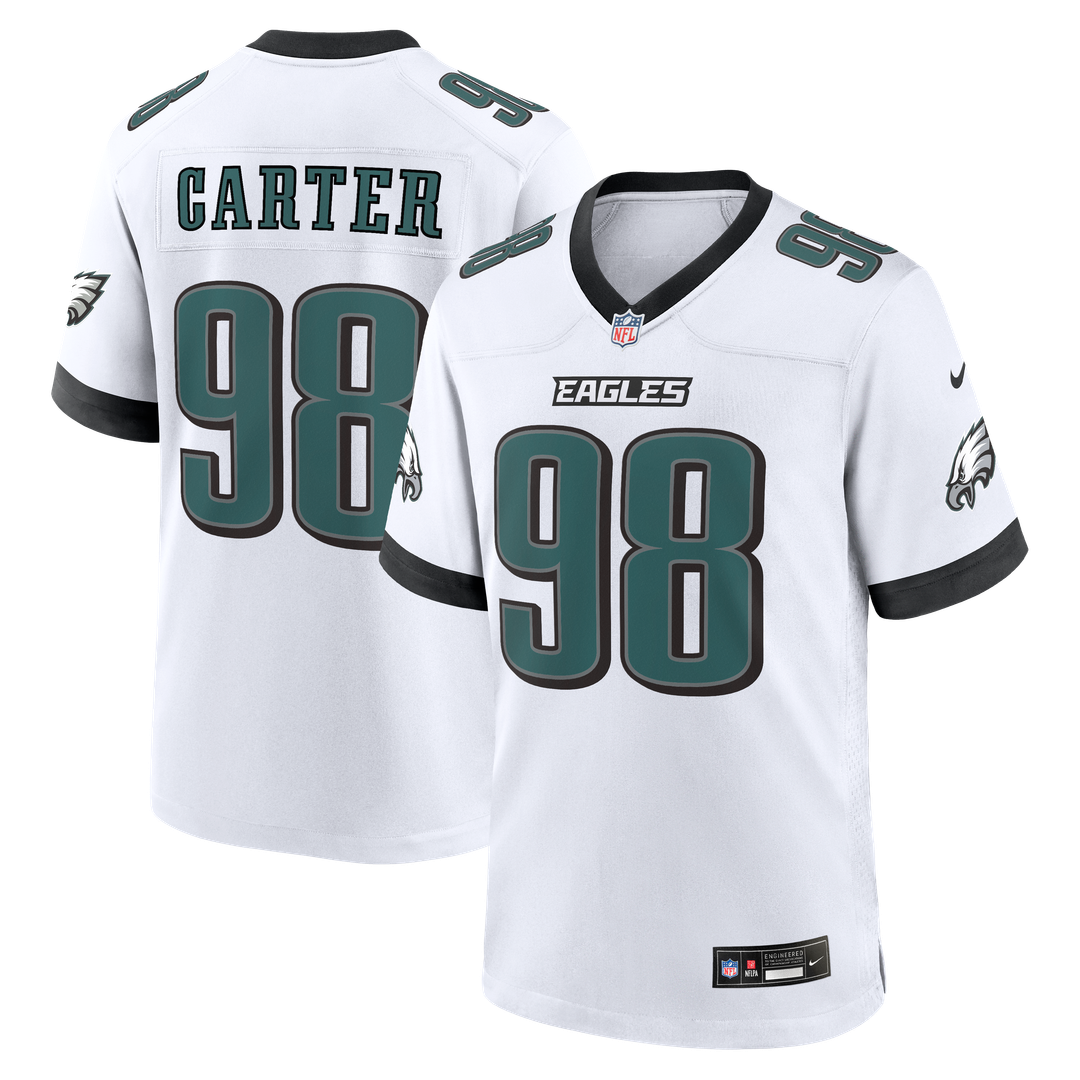 Jalen Carter Philadelphia Eagles Game Jersey - White