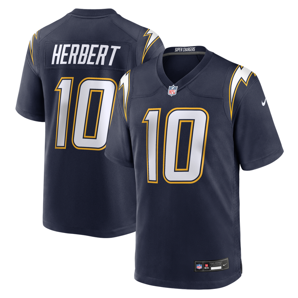 Justin Herbert Los Angeles Chargers Alternate Super Chargers Game Jersey - Navy