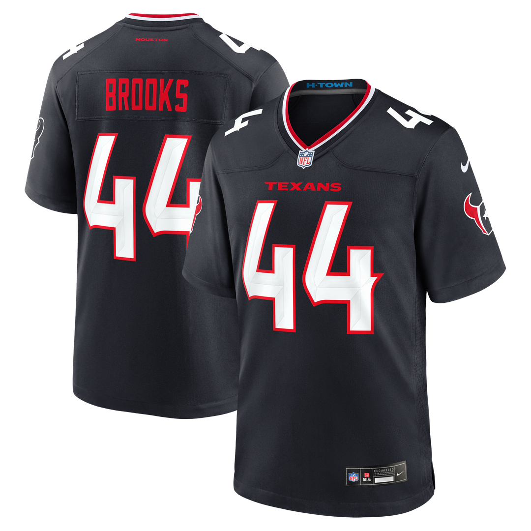 British Brooks Houston Texans Game Jersey - Navy