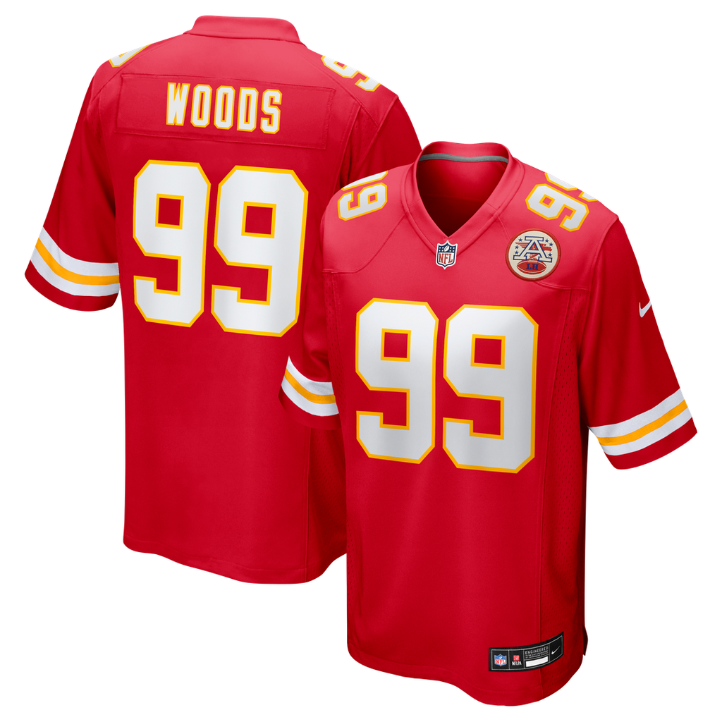 Peter Woods Kansas City Chiefs Game Jersey - Red