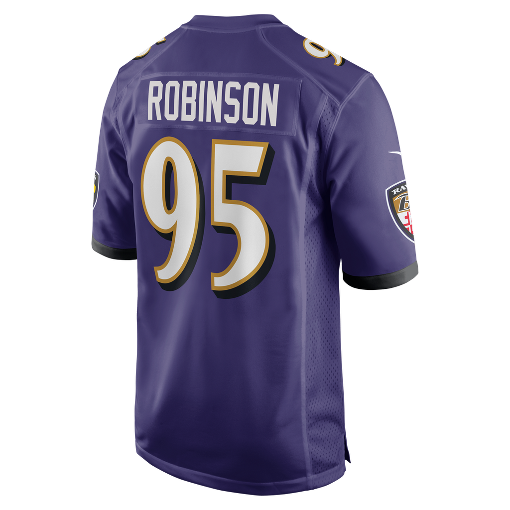 Tavius Robinson Baltimore Ravens Game Jersey - Purple