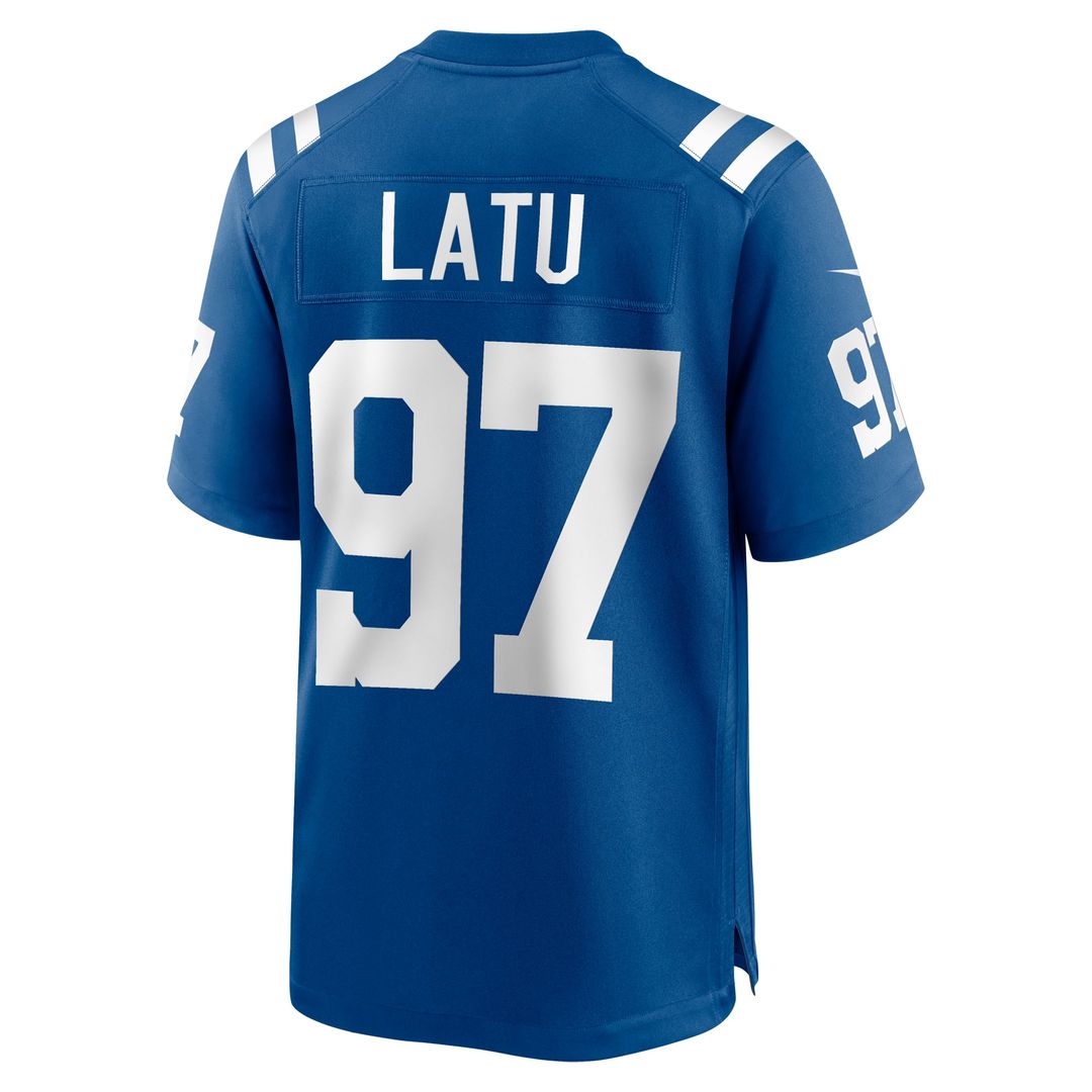 Laiatu Latu Indianapolis Colts Game Jersey - Royal Blue