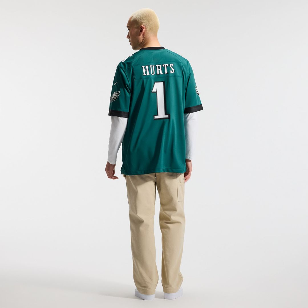 Jalen Hurts Philadelphia Eagles Game Jersey - Midnight Green