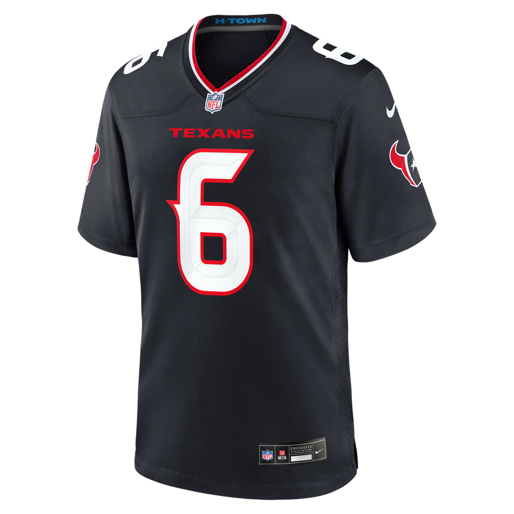 Reed Blankenship Houston Texans Game Jersey - Navy