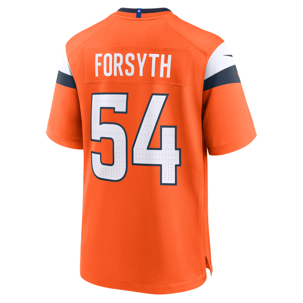 Alex Forsyth Denver Broncos Game Jersey - Orange