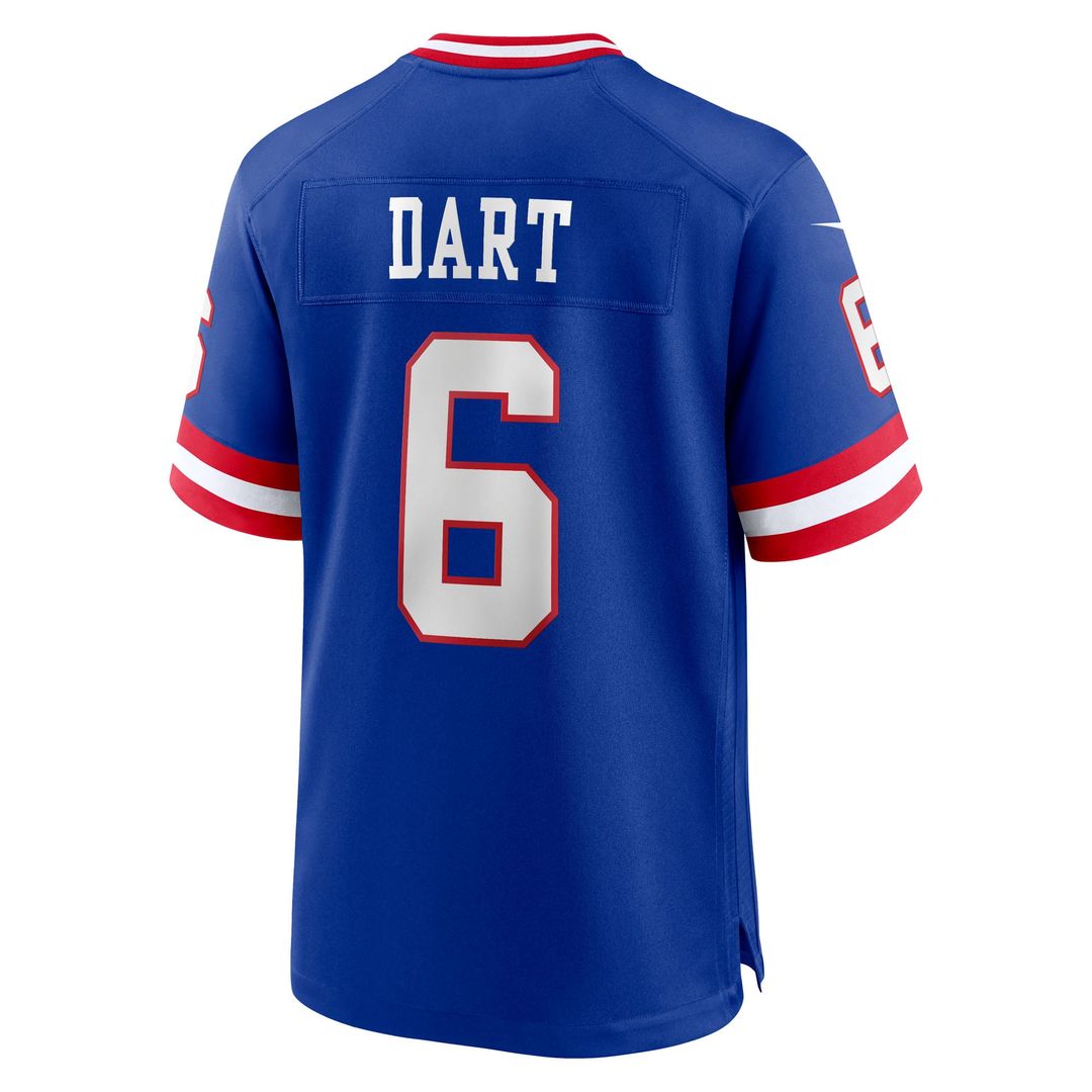 Jaxson Dart New York Giants Alternate 2 Classic Game Jersey - Royal Blue