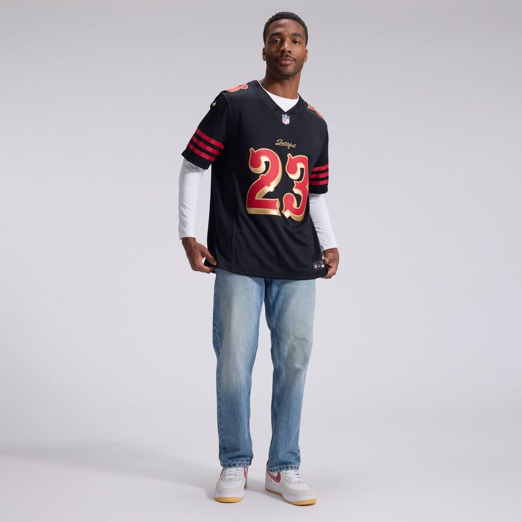 Christian McCaffrey San Francisco 49ers Rivalries Collection Stitched Limited Jersey - Black