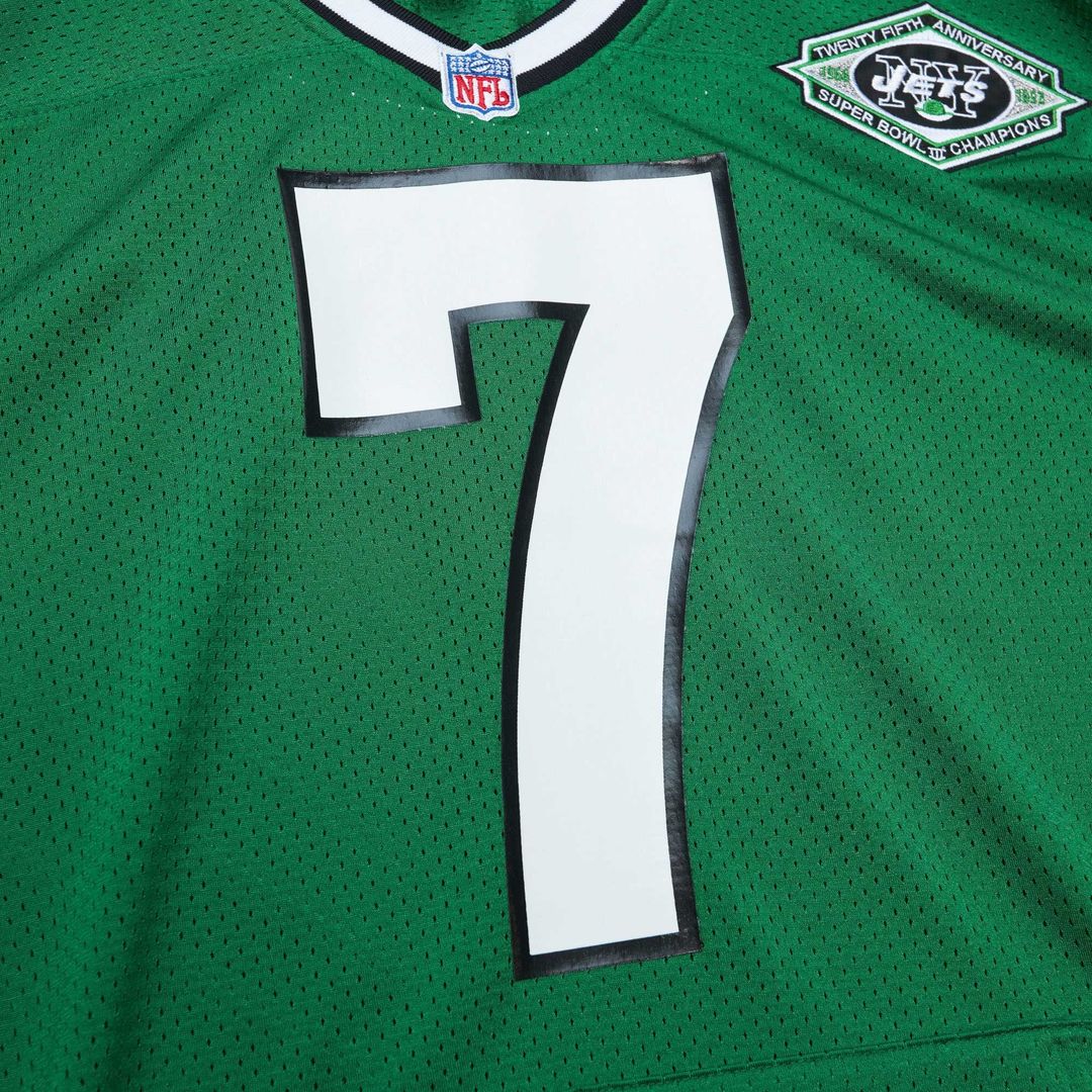 Boomer Esiason New York Jets 1993 Authentic Throwback Pocket Jersey - Kelly Green