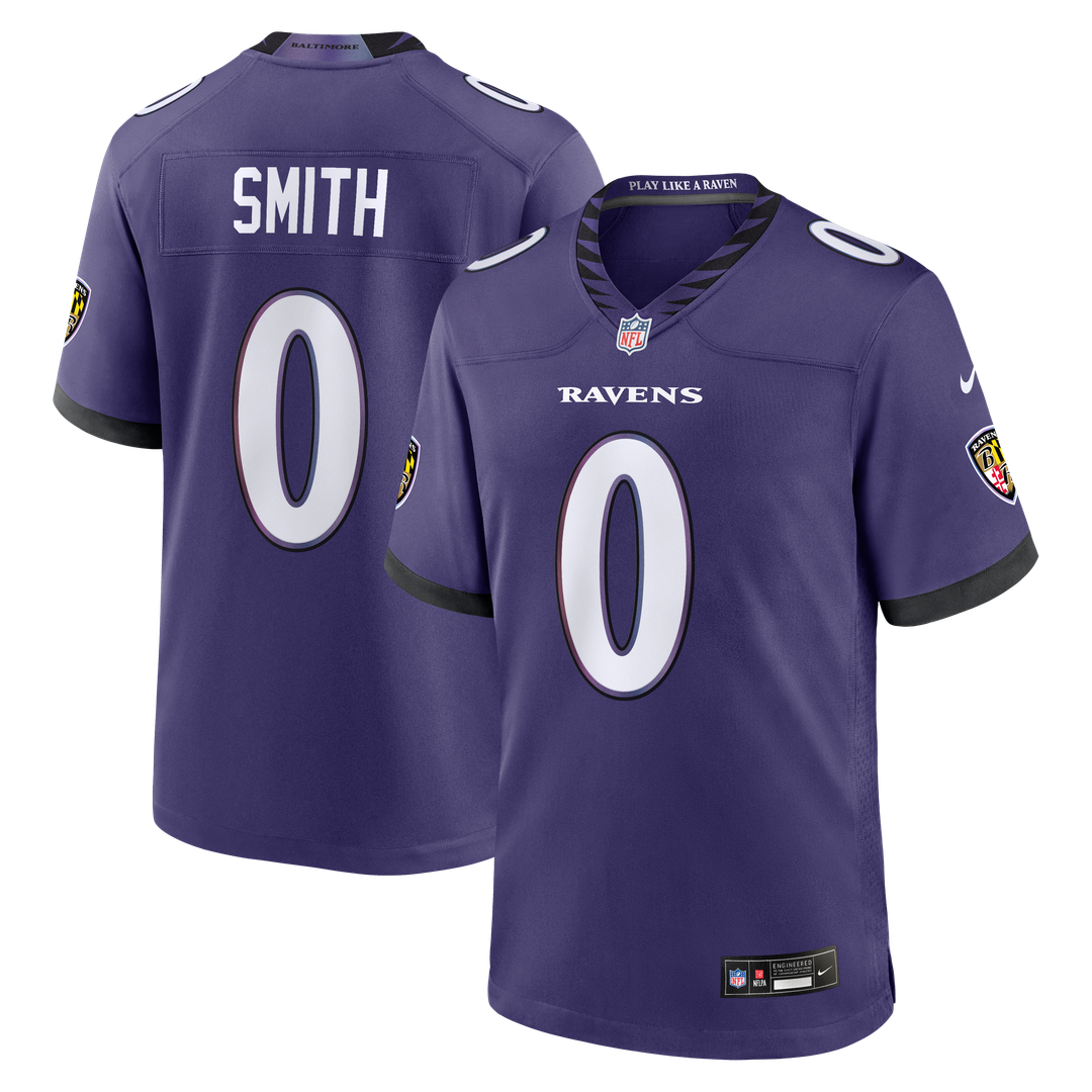 Roquan Smith Baltimore Ravens Game Jersey - Purple