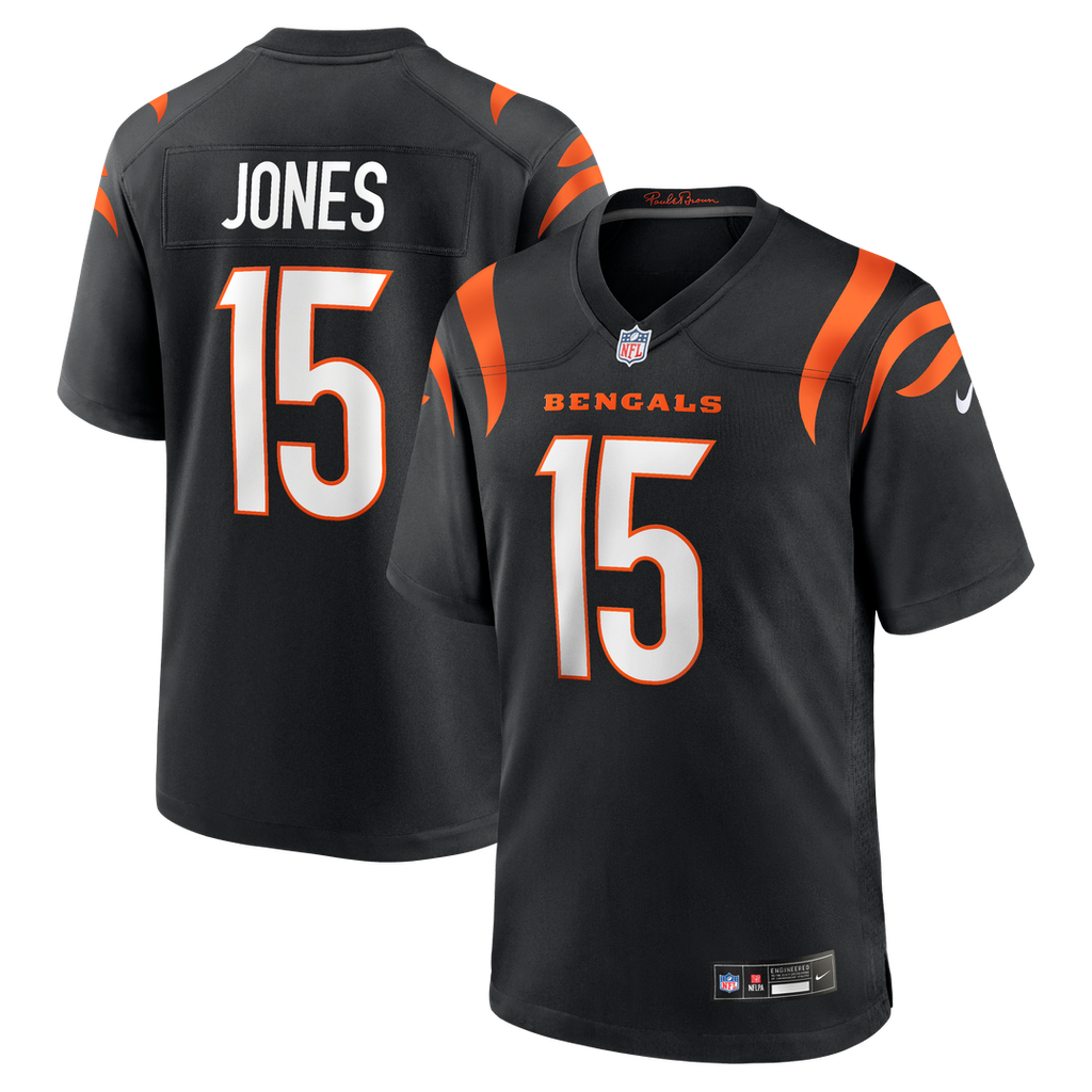 Charlie Jones Cincinnati Bengals Game Jersey - Black