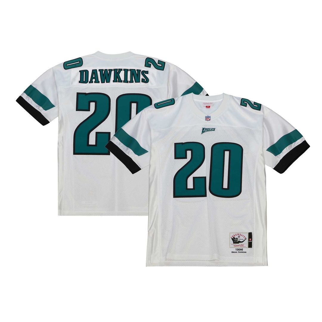 Brian Dawkins Philadelphia Eagles 1996 Authentic Throwback Jersey - White