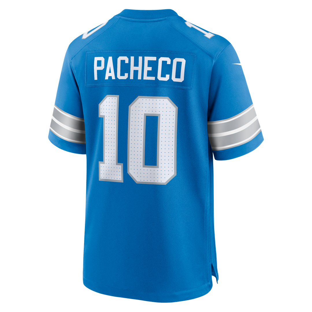 Isiah Pacheco Detroit Lions Game Jersey - Blue