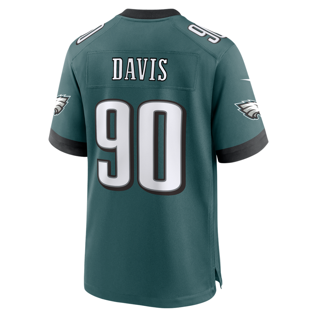 Jordan Davis Philadelphia Eagles Alternate Game Jersey - Kelly Green