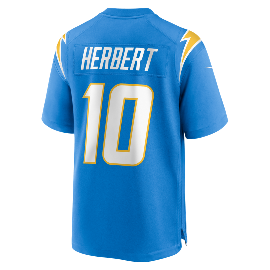 Justin Herbert Los Angeles Chargers Alternate Charger Power Game Jersey - Gold
