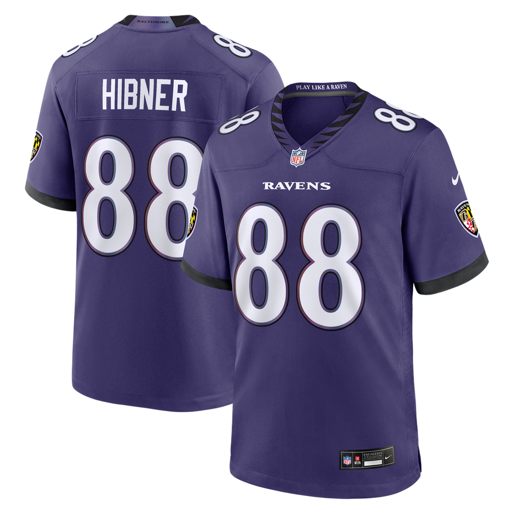 Matthew Hibner Baltimore Ravens Game Jersey - Purple