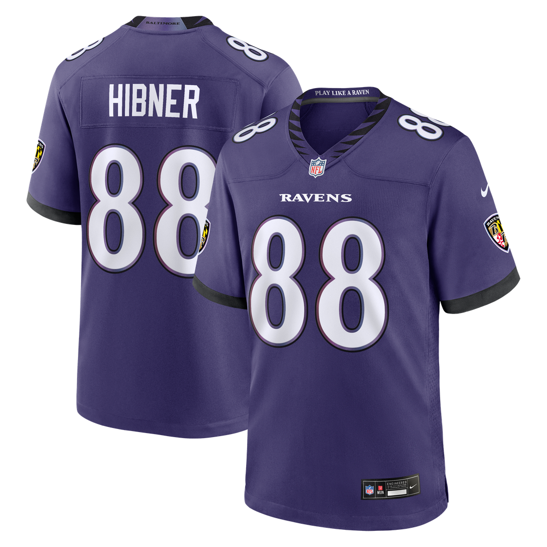 Matthew Hibner Baltimore Ravens Game Jersey - Purple