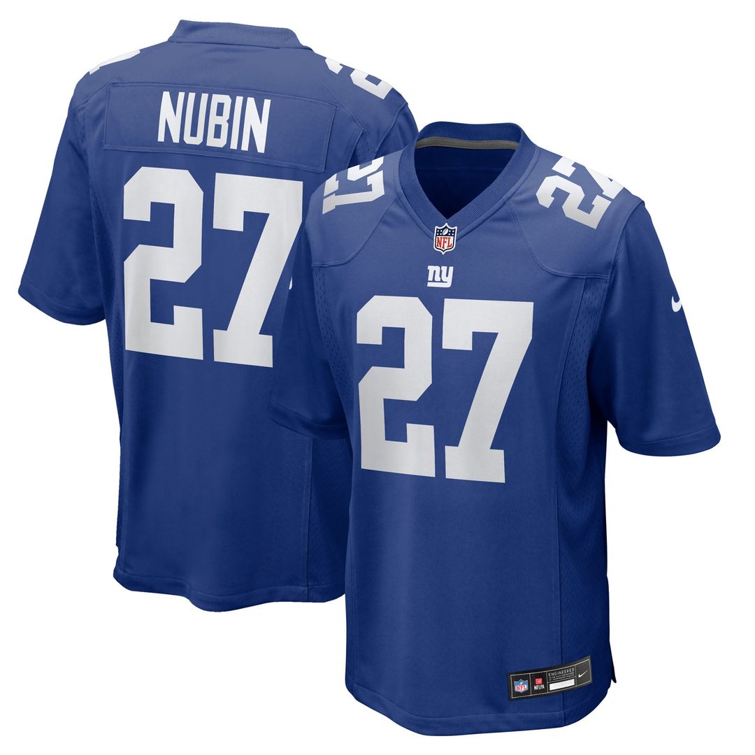 Tyler Nubin New York Giants Game Jersey - Royal Blue