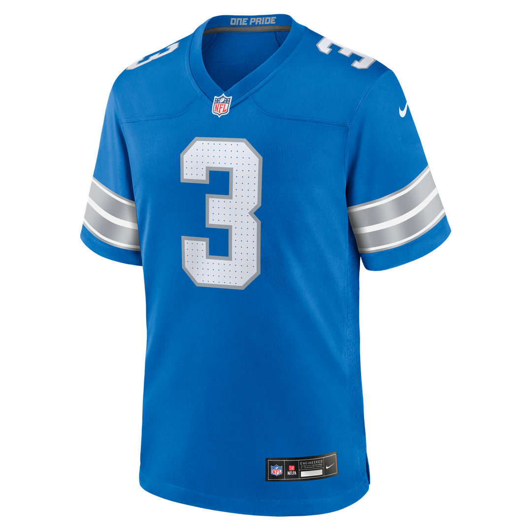 Jack Fox Detroit Lions Game Jersey - Blue