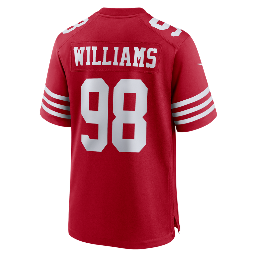 Mykel Williams San Francisco 49ers Game Jersey - Scarlet