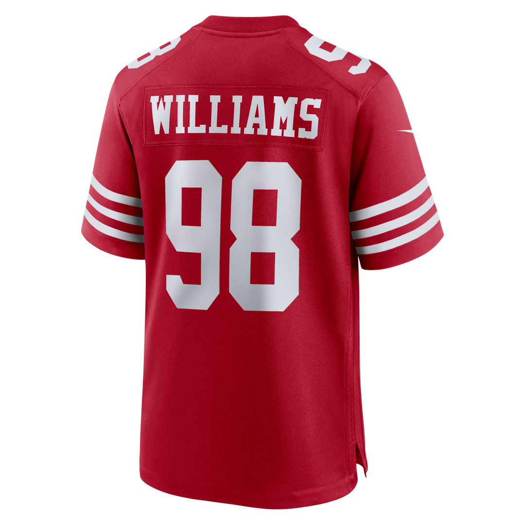 Mykel Williams San Francisco 49ers Game Jersey - Scarlet