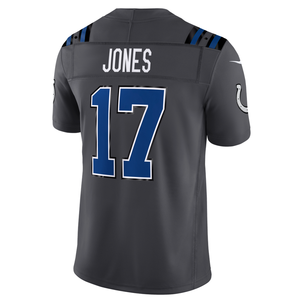 Daniel Jones Indianapolis Colts 2026 Rivalries Collection Stitched Limited Jersey - Anthracite