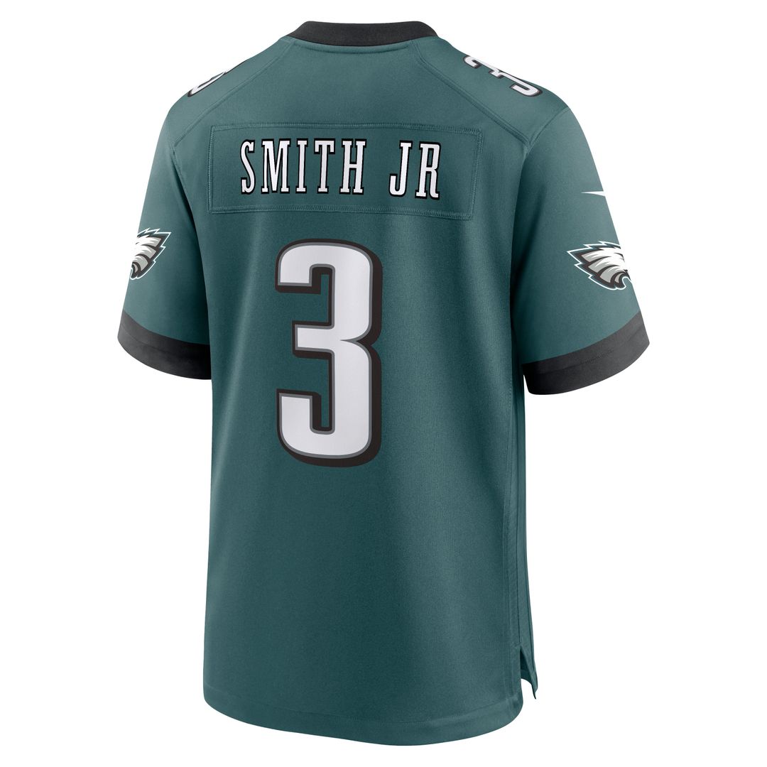 Nolan Smith Jr. Philadelphia Eagles Game Jersey - Midnight Green