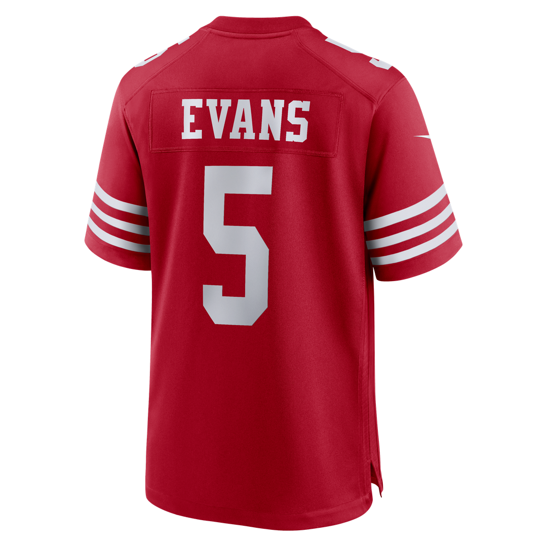 Mike Evans San Francisco 49ers 80th Anniversary Game Jersey - Scarlet