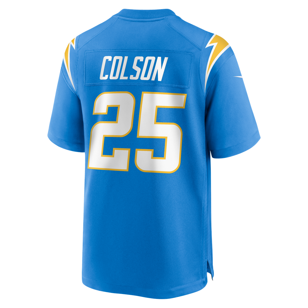 Junior Colson Los Angeles Chargers Game Jersey - Powder Blue
