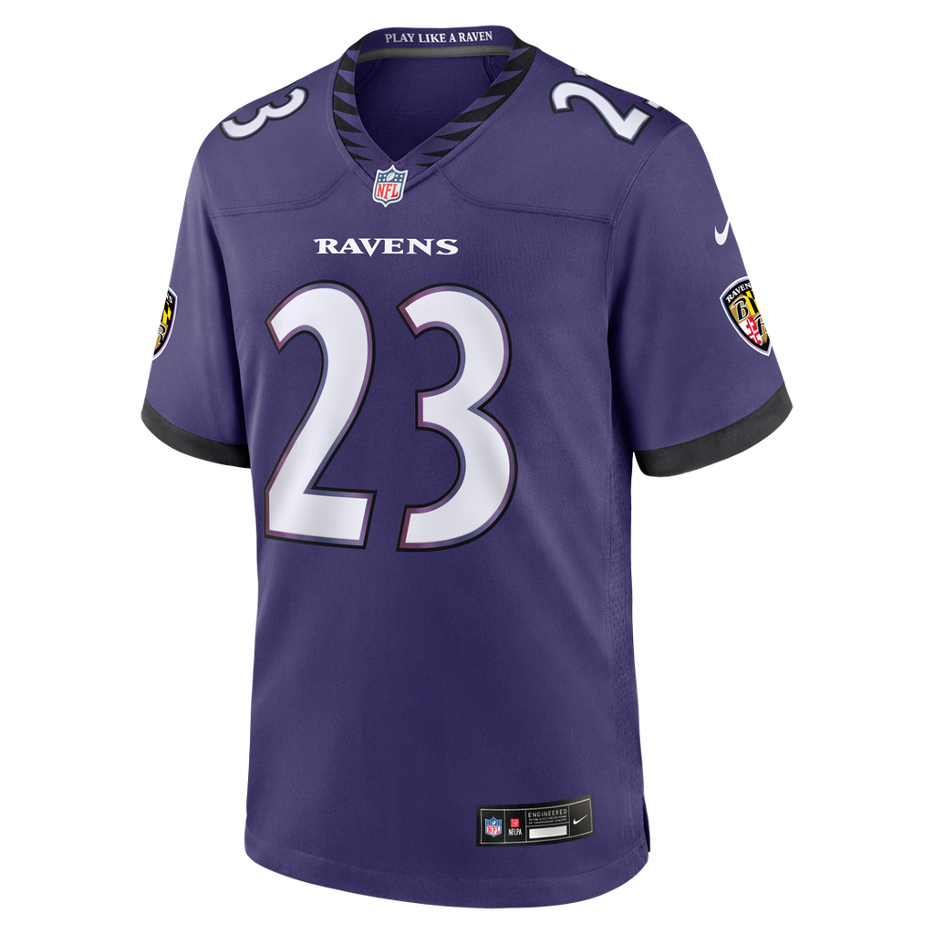 Adam Randall Baltimore Ravens Game Jersey - Purple