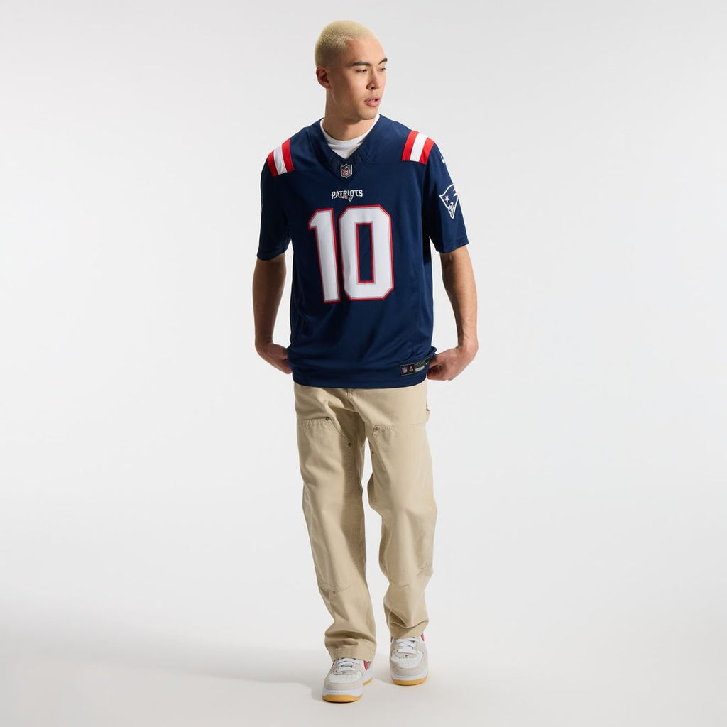 Drake Maye New England Patriots Vapor F.U.S.E. Stitched Limited Jersey - Navy