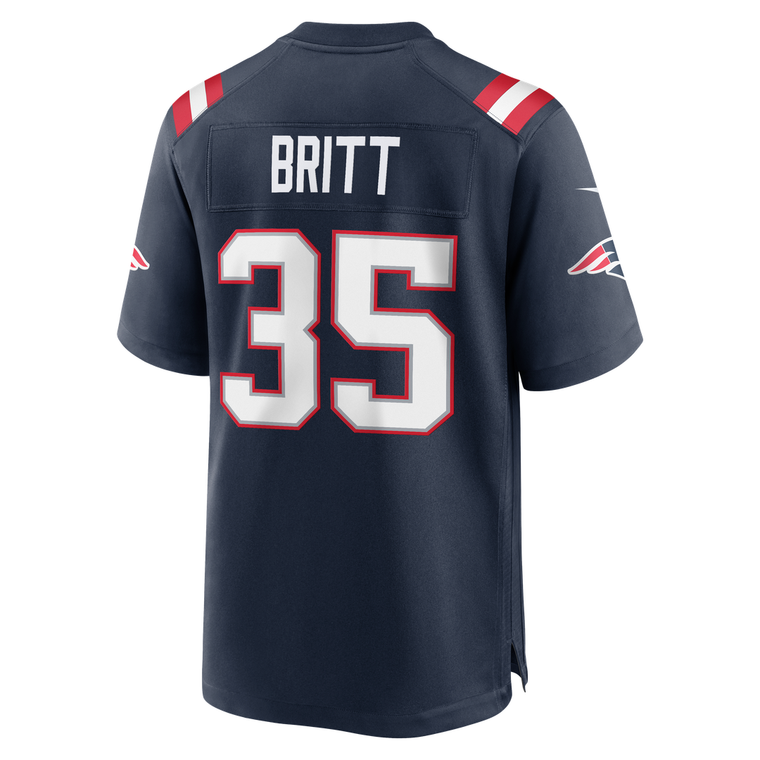 K.J. Britt New England Patriots Game Jersey - Navy