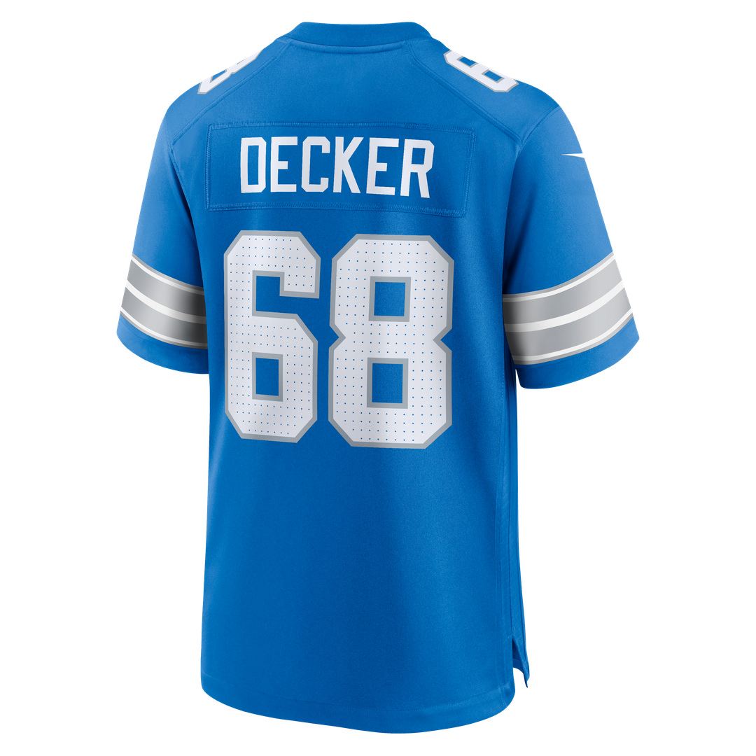 Taylor Decker Detroit Lions Game Jersey - Blue