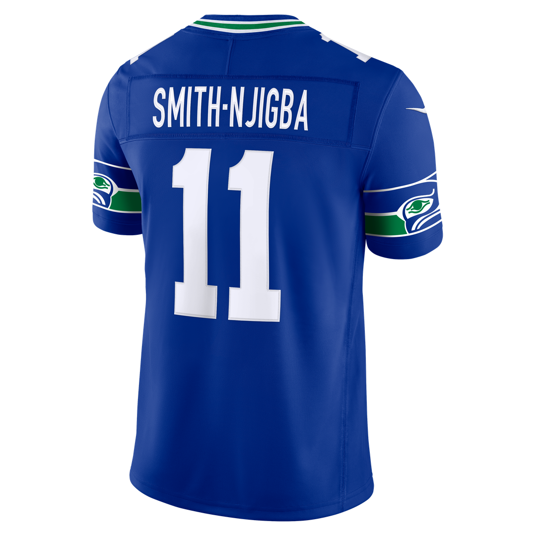 Jaxon Smith-Njigba Seattle Seahawks Alternate Vapor F.U.S.E. Stitched Limited Jersey - Royal Blue