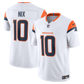 Bo Nix Denver Broncos Vapor F.U.S.E. Stitched Limited Jersey - White