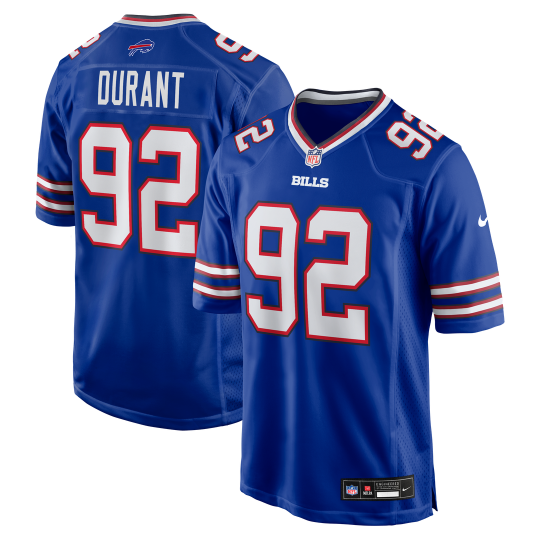 Zane Durant Buffalo Bills Game Jersey - Royal Blue