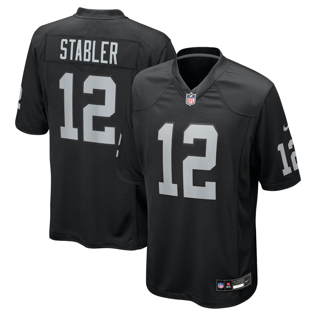 Ken Stabler Las Vegas Raiders Game Jersey - Black