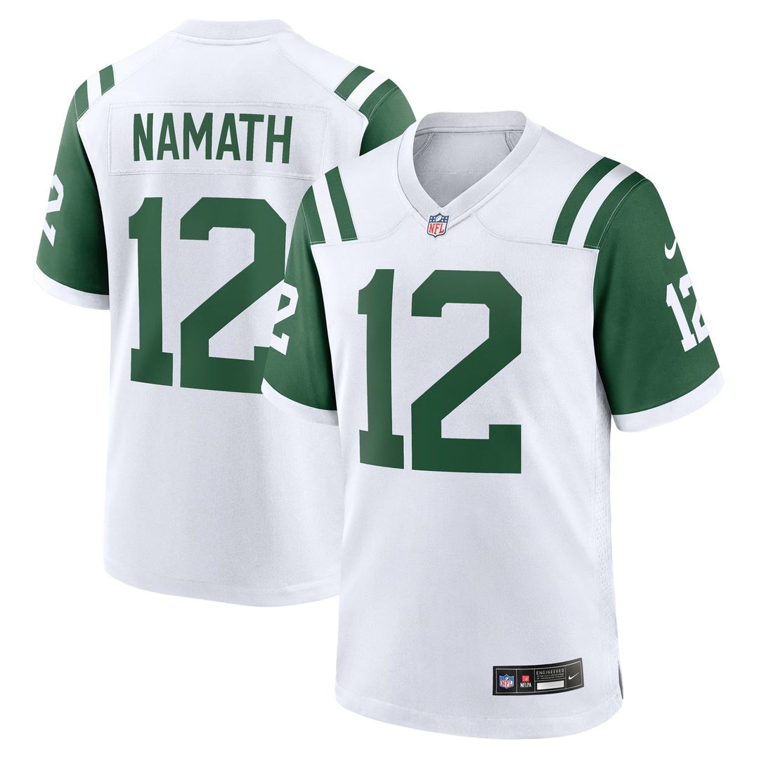 Joe Namath New York Jets Game Jersey - Legacy Green