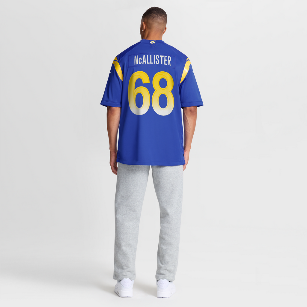 Mike McAllister Los Angeles Rams Home Game Jersey - Royal Blue