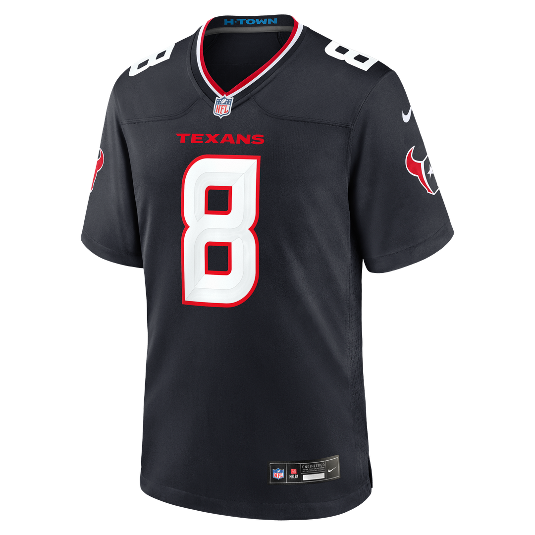 Cade Stover Houston Texans Game Jersey - Navy