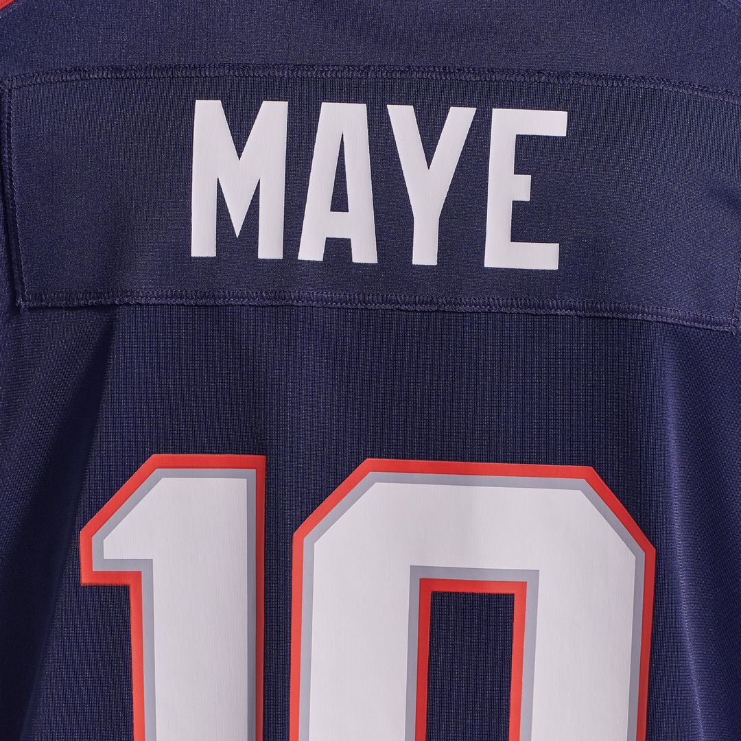 Drake Maye New England Patriots Game Jersey - Navy