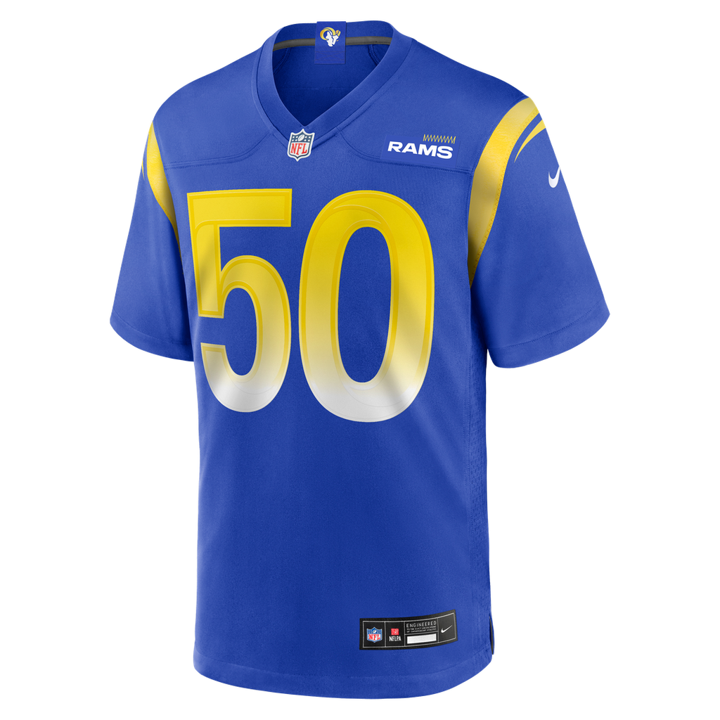 Beaux Limmer Los Angeles Rams Game Jersey - Royal Blue
