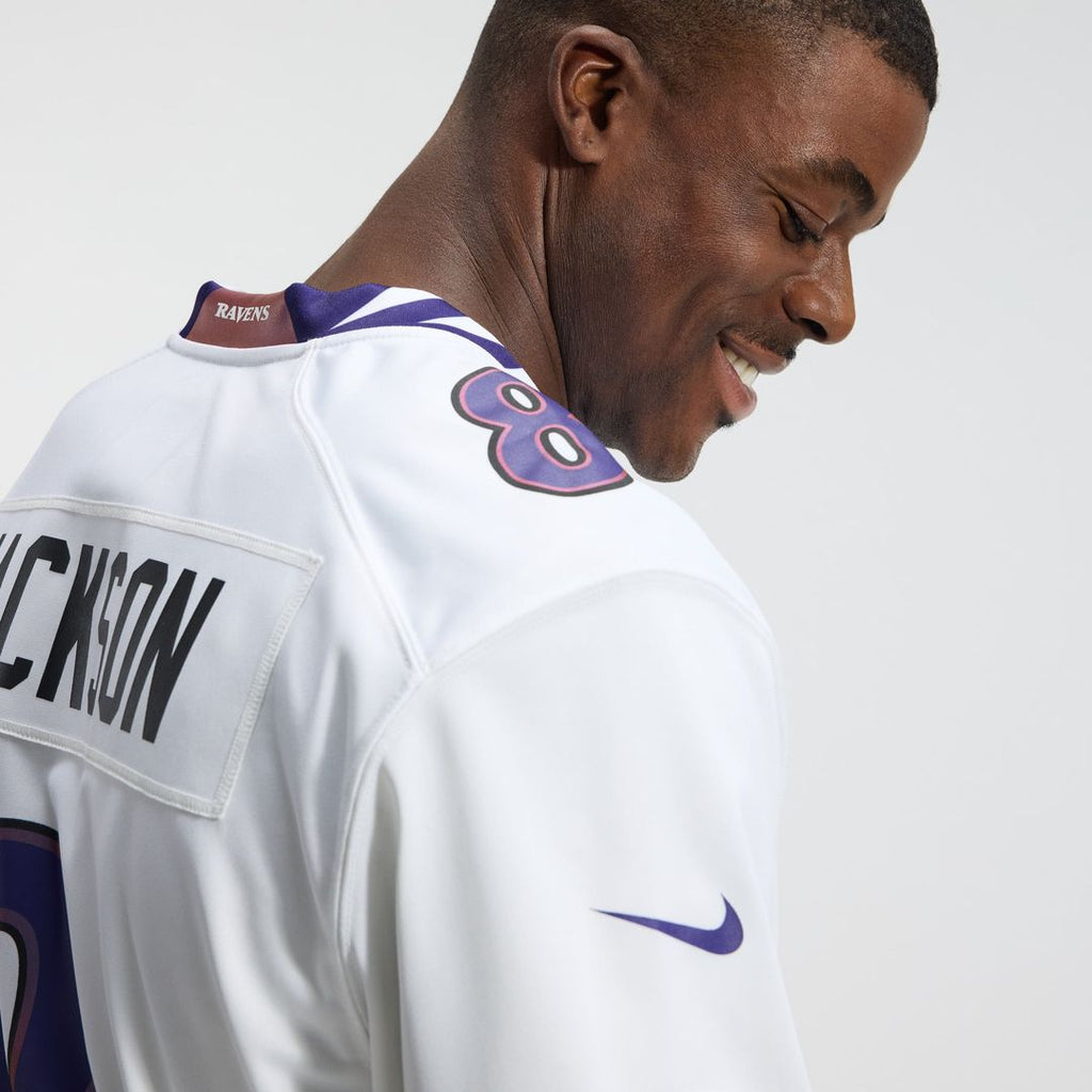 Lamar Jackson Baltimore Ravens Game Jersey - White