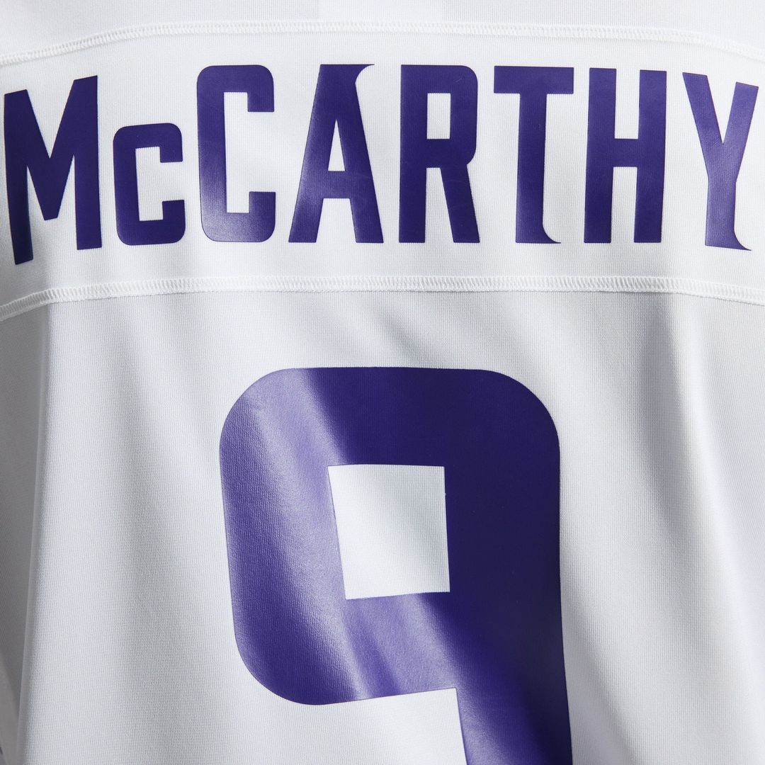 J.J. McCarthy Minnesota Vikings Game Jersey - White