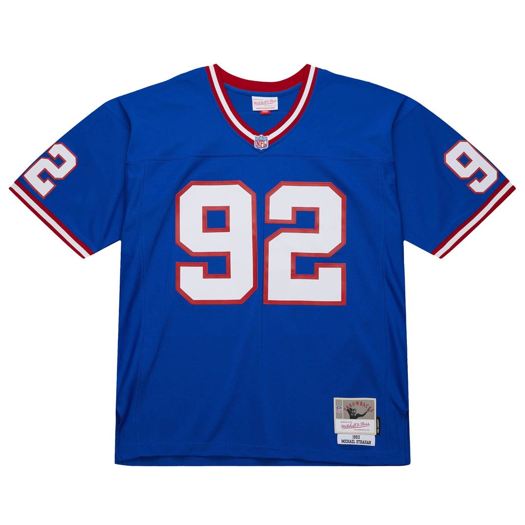 Michael Strahan New York Giants Big & Tall 1993 Replica Jersey - Royal Blue