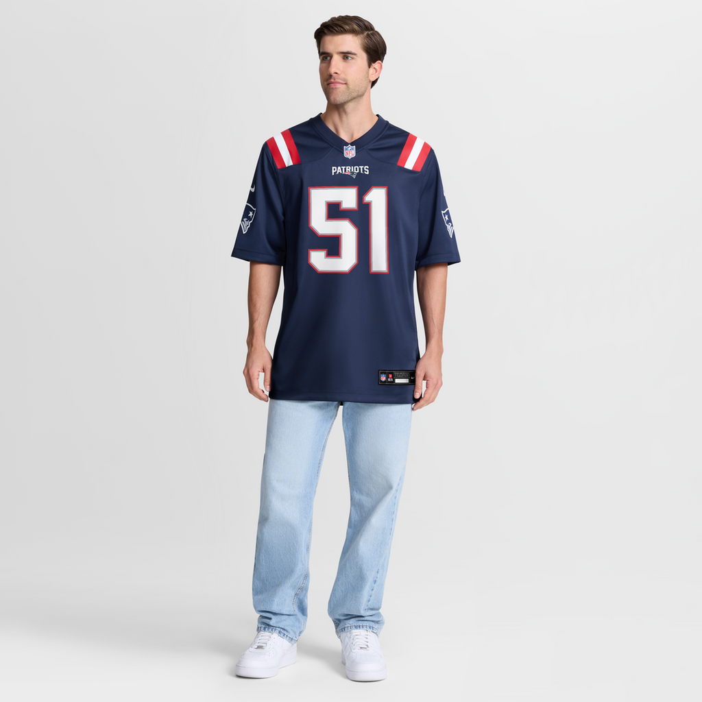 James Hudson New England Patriots Game Jersey - Navy