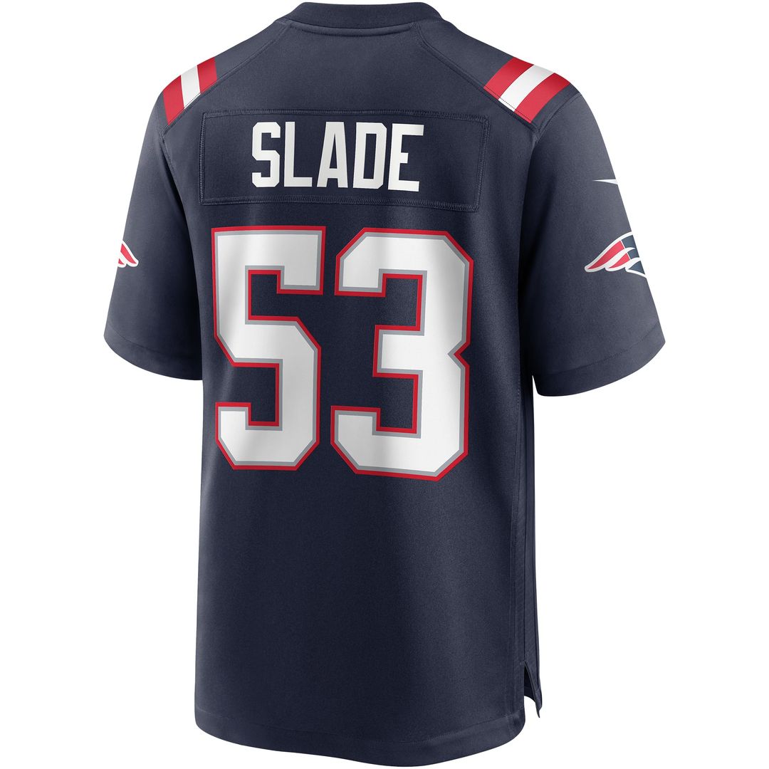 Chris Slade New England Patriots Game Jersey - Navy