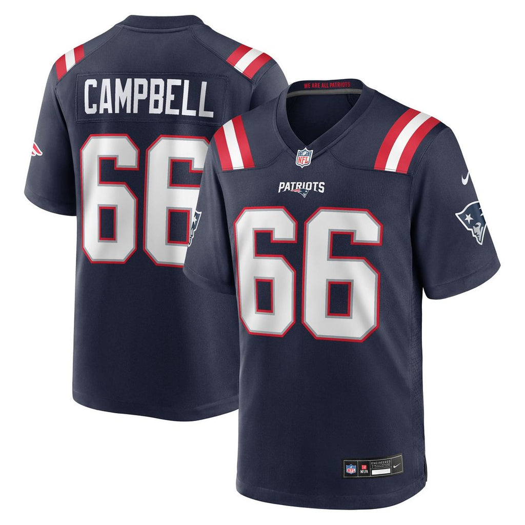 Will Campbell New England Patriots Game Jersey - Navy