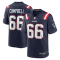 Will Campbell New England Patriots Game Jersey - Navy