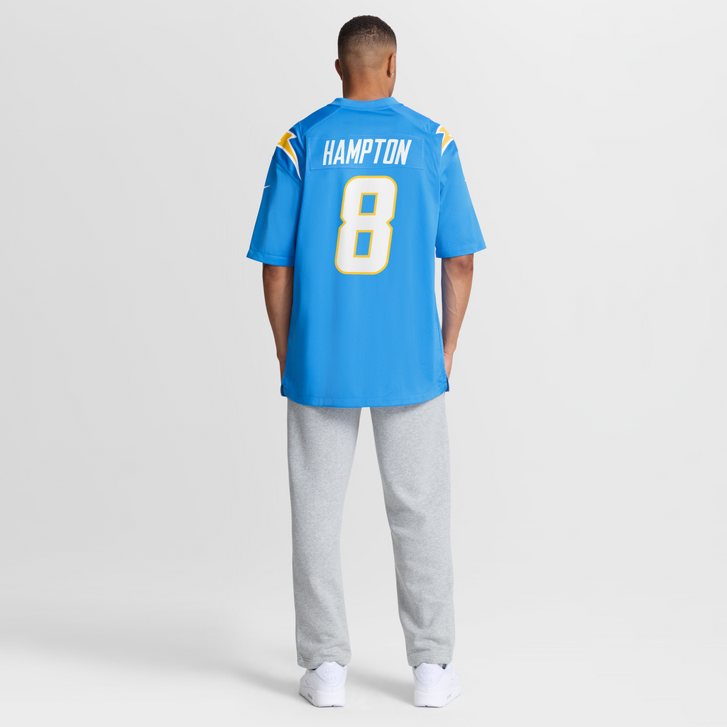 Omarion Hampton Los Angeles Chargers Alternate Super Chargers Game Jersey - Navy