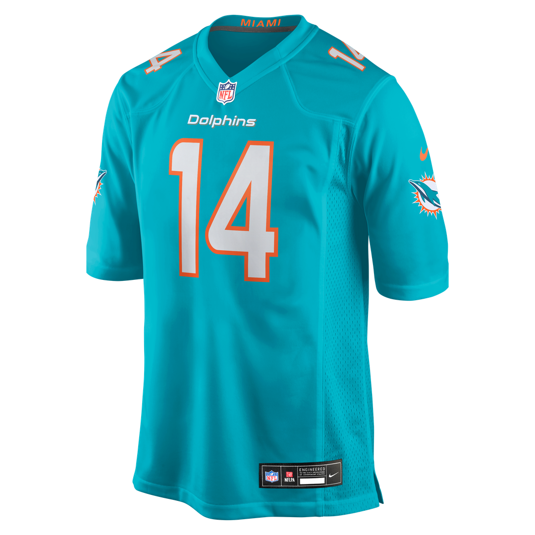 Quinn Ewers Miami Dolphins Game Jersey - Aqua